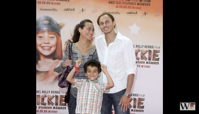 Luca Verhoeven and wife Stephanie Verhoeven and son Patrice