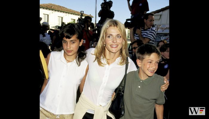 Actress Nastassja Kinski, daughter Sonja Moussa and son Aljosha Kinski