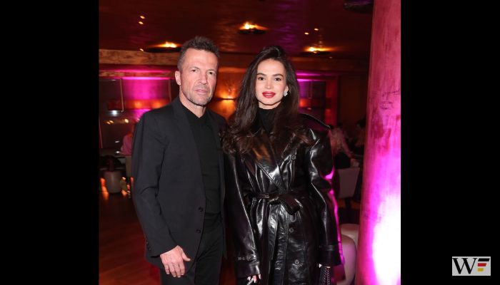 Anastasia Klimko with Lothar Matthäus