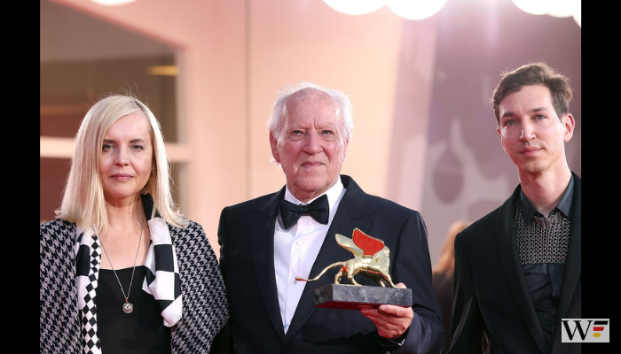 Werner Herzog with Lena Herzog and Simon Herzog