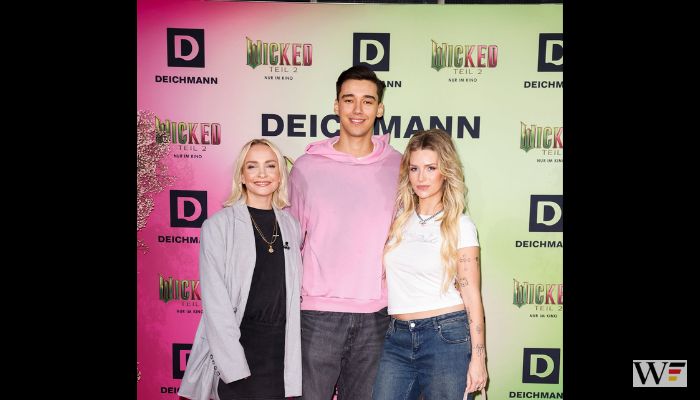 Janin Reinhardt, Diego Pooth and Lottie Moss